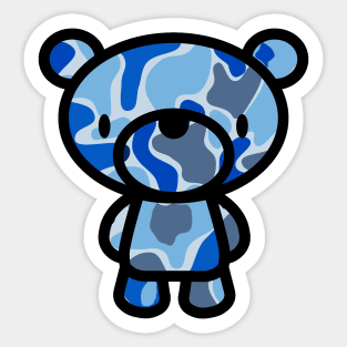 Camo Bear Sticker